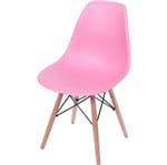 Ficha técnica e caractérísticas do produto Cadeira Eames DKR C/ Base de Madeira OR-1102B – Or Design - Rosa