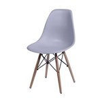 Ficha técnica e caractérísticas do produto Cadeira Eames DKR Cinza com Base em Madeira - Or Design - Lilás