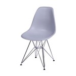 Ficha técnica e caractérísticas do produto Cadeira Eames DKR Cinza - Or Design - Branco