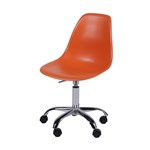 Ficha técnica e caractérísticas do produto Cadeira Eames DKR Rodízio Laranja - Or Design