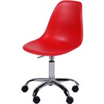 Ficha técnica e caractérísticas do produto Cadeira Eames DKR Rodízio OR Design Vermelho