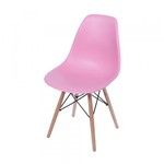 Ficha técnica e caractérísticas do produto Cadeira Eames DSW Base Madeira Assento Rosa - Or Design
