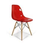 Ficha técnica e caractérísticas do produto Cadeira Eames DSW Vermelha Translúcida Vermelha Policarbonato