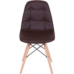 Ficha técnica e caractérísticas do produto Cadeira Eames Eifeel Botone Ór Design Marrom