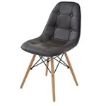 Ficha técnica e caractérísticas do produto Cadeira Eames Eiffel Botone Base Madeira - 28350 Sun House