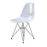 Ficha técnica e caractérísticas do produto Cadeira Eames Eiffel Policarbonato Sun House - BRANCO