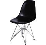 Ficha técnica e caractérísticas do produto Cadeira Eames Eiffel Preta PP OR Design 1102