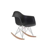 Ficha técnica e caractérísticas do produto Cadeira Eames Eiffel Rivatti com Braço Pp Base Balanço - PRETO