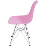 Ficha técnica e caractérísticas do produto Cadeira Eames Eiffel Rosa PP Or Design 1102