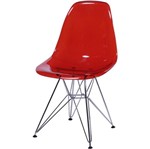 Ficha técnica e caractérísticas do produto Cadeira Eames Eiffel Vermelha PC OR Design 1101