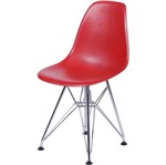 Ficha técnica e caractérísticas do produto Cadeira Eames Eiffel Vermelha PP OR Design 1102