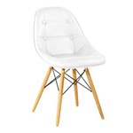 Ficha técnica e caractérísticas do produto Cadeira Eames Estofada - Branco