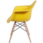 Ficha técnica e caractérísticas do produto Cadeira Eames Fixa com Braço Amarela