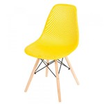 Ficha técnica e caractérísticas do produto Cadeira Eames Furadinha Amarela - Or Design