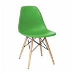 Ficha técnica e caractérísticas do produto Cadeira Eames Madeira Sem Braço Verde - Lucyhome