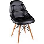 Ficha técnica e caractérísticas do produto Cadeira Eames Round Polipropilneno Preto - By Haus