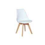 Ficha técnica e caractérísticas do produto Cadeira Eames Wood Leda Design - Branca
