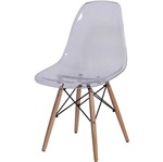 Ficha técnica e caractérísticas do produto Cadeira Eames Wood Transparente PC OR Design 1101B