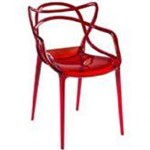 Ficha técnica e caractérísticas do produto Cadeira Eller Policarbonato Vermelho By Haus - By Haus