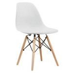 Ficha técnica e caractérísticas do produto Cadeira em ABS PW-071 Branca com Design Charles Eames Dkr Eiffel - Branco