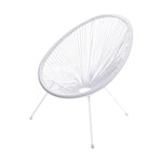 Ficha técnica e caractérísticas do produto Cadeira em Aço e Cordas de PVC 1160 OR Design Branco - Branco