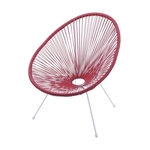 Ficha técnica e caractérísticas do produto Cadeira em Aço e Cordas de PVC 1160 OR Design Vermelho