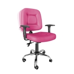 Ficha técnica e caractérísticas do produto Cadeira Ergonômico Rosa CB 1452 Cadeira Brasil