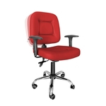 Ficha técnica e caractérísticas do produto Cadeira Ergonômico Vermelho CB 1452 Cadeira Brasil