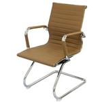 Ficha técnica e caractérísticas do produto Cadeira Escritório Caramelo Fixa 3301 Or Design
