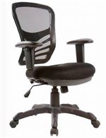 Ficha técnica e caractérísticas do produto Cadeira Escritório Diretor Preta MK-6503 - Makkon