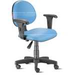 Ficha técnica e caractérísticas do produto Cadeira Escritório Executiva Azul Céu Cadeira Brasil
