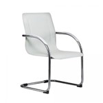 Ficha técnica e caractérísticas do produto Cadeira Escritório Fixa Branca MK-3778B - Makkon
