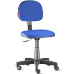 Ficha técnica e caractérísticas do produto Cadeira Escritório Giratória Azul Secretária