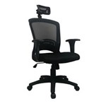 Ficha técnica e caractérísticas do produto Cadeira Escritório Presidente Preta MK-6501H - Makkon