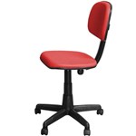 Ficha técnica e caractérísticas do produto Cadeira Escritório Secretária Vermelha Giratória com Regulagem de Altura - Pethiflex