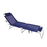 Ficha técnica e caractérísticas do produto Cadeira Espreguiçadeira Alumínio Mor Azul Marinho MOR 002701