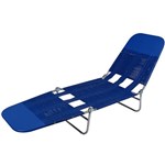 Ficha técnica e caractérísticas do produto Cadeira Espreguiçadeira Dobravel em Pvc Azul - Mor - Mor