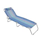 Ficha técnica e caractérísticas do produto Cadeira Espreguiçadeira Mor Alumínio Azul