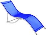 Ficha técnica e caractérísticas do produto Cadeira Espreguiçadeira S Alumínio Azul Bel Lazer