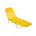 Ficha técnica e caractérísticas do produto Cadeira Espreguiçadeira Textilene Fashion Amarelo - Mor