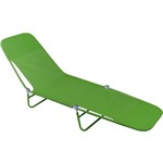 Ficha técnica e caractérísticas do produto Cadeira Espreguiçadeira Textilene Verde Mor