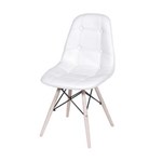 Ficha técnica e caractérísticas do produto Cadeira Estofada Botonnes OR Design Branco - Branco