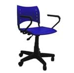Ficha técnica e caractérísticas do produto Cadeira Evidence Giratória com Braço Azul Elo