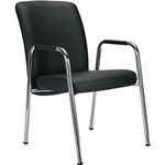 Ficha técnica e caractérísticas do produto Cadeira Executiva 8202 Fixa Cromada e Preto - Recostare
