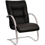 Ficha técnica e caractérísticas do produto Cadeira Executiva 9016 Fixa Cromada e Preto - Recostare