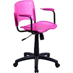 Ficha técnica e caractérísticas do produto Cadeira Executiva Colordesign com Rodízios Rosa - Designchair