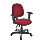 Ficha técnica e caractérísticas do produto Cadeira Executiva com Braços Linha Office - Cor - Vermelho