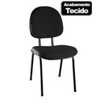 Ficha técnica e caractérísticas do produto Cadeira Executiva Fixa Garfo C/ Tecido - Preto