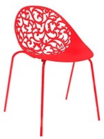 Ficha técnica e caractérísticas do produto Cadeira Fiorita Vermelha
