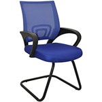 Ficha técnica e caractérísticas do produto Cadeira Fixa Office Santiago Azul - Rivatti
